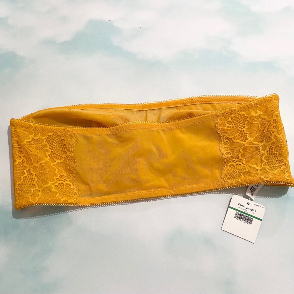 NWT! FREE PEOPLE Mustard Yellow Non-Slip Bandeau - Picture 3 of 4